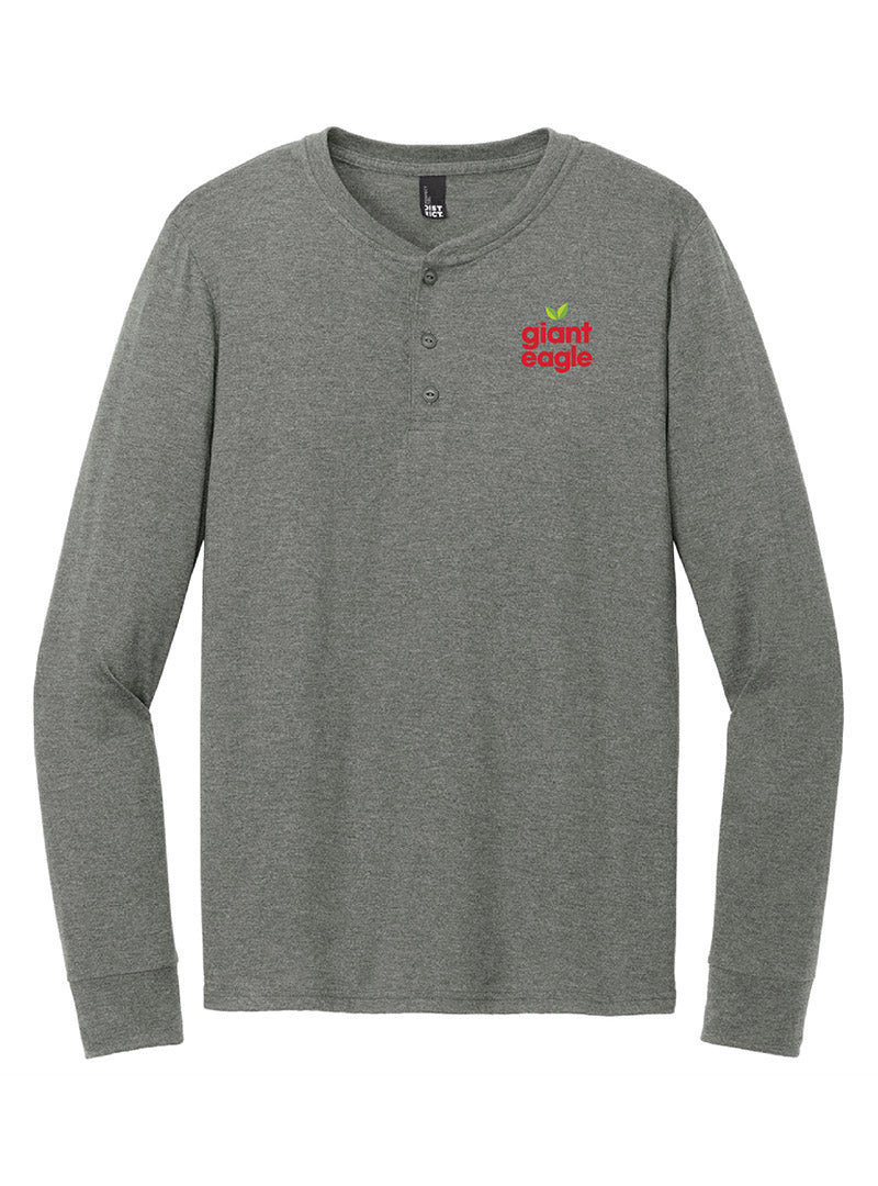 Embroidered Giant Eagle Charcoal Henley