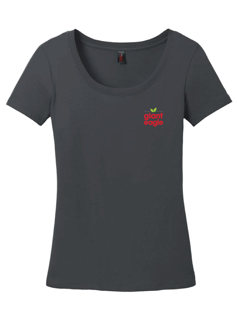 Giant Eagle Embroidered Charcoal Women's Short Sleeve Tee