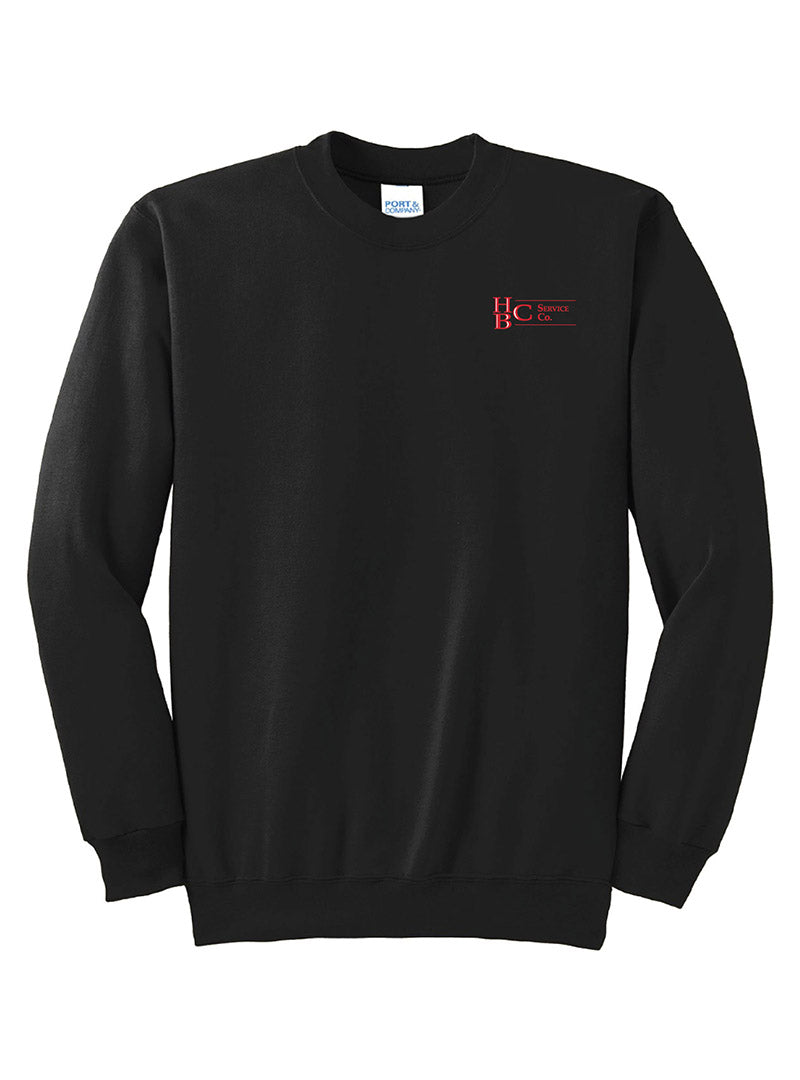 Embroidered HBC Black Crewneck