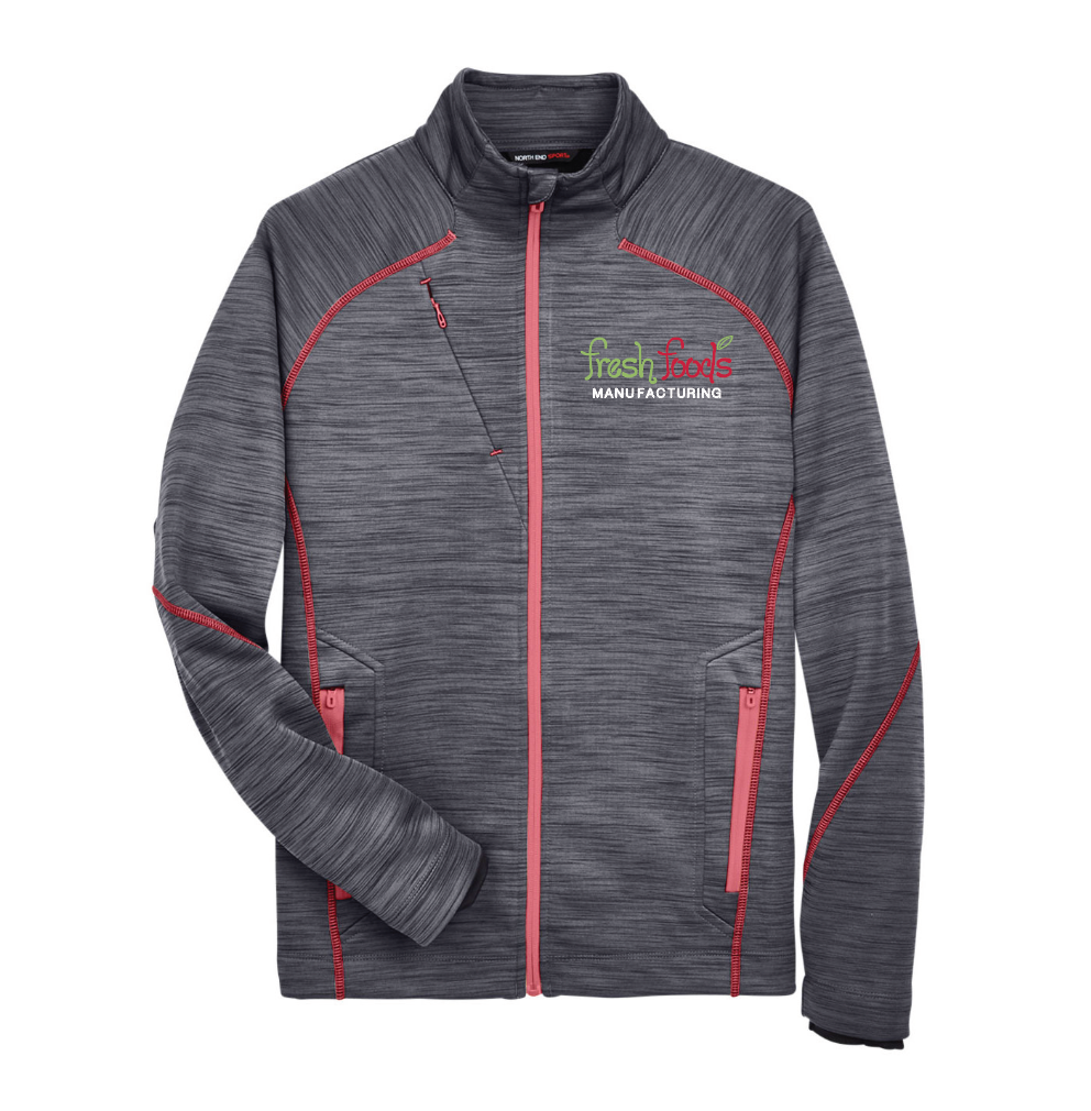 Fresh Foods Embroidered Carbon/Olympic Red Quarter Zip