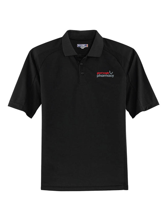 Embroidered Pharmacy Black Polo