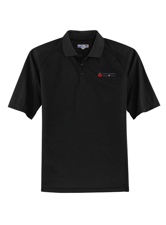 Embroidered Care Fund Black Polo