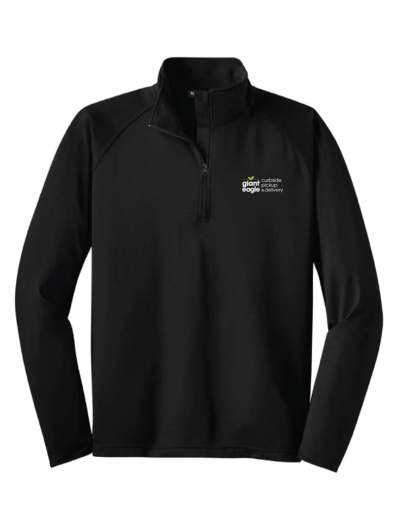 Curbside Embroidered Black Quarter Zip