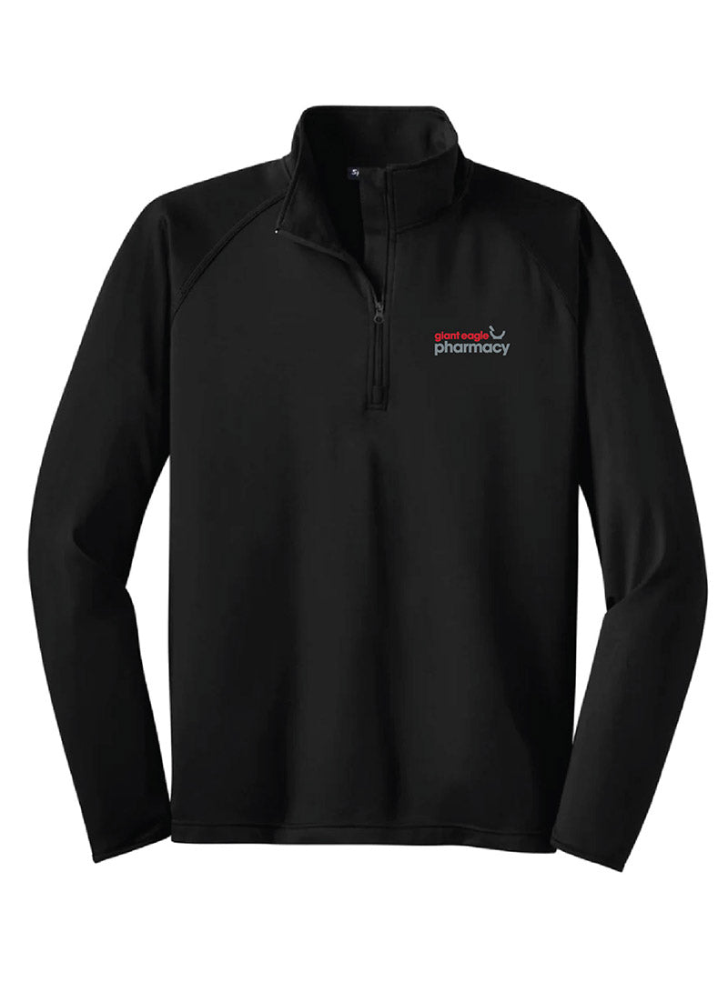 Pharmacy Embroidered Black Quarter Zip