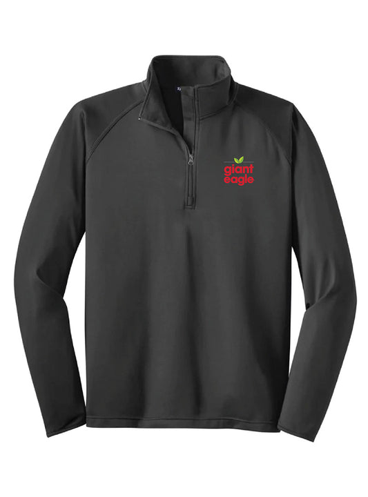 Giant Eagle Embroidered Sport Grey Performance Quarter Zip