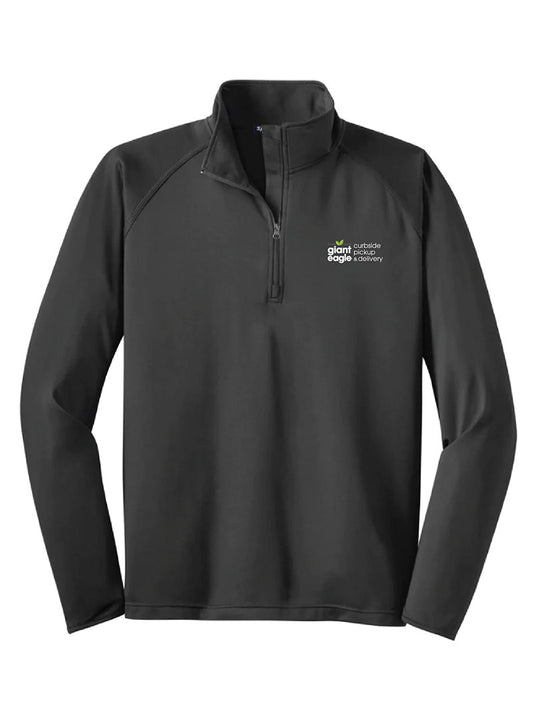 Curbside Embroidered Sport Grey Quarter Zip