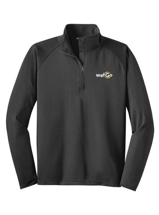 WetGo Embroidered Sport Grey Quarter Zip