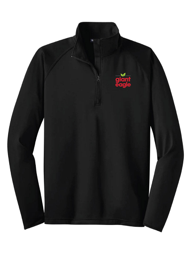 Giant Eagle Embroidered Black Tall Quarter Zip