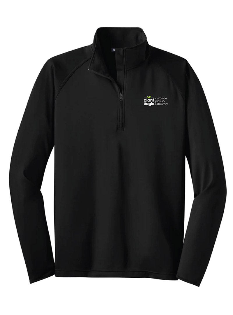 Curbside Embroidered Black Tall Quarter Zip