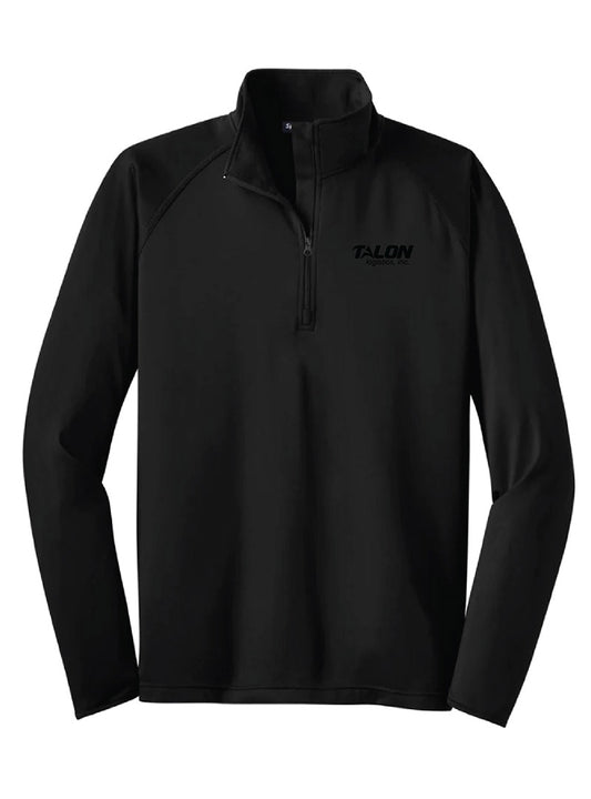 Talon Embroidered Black Tall Quarter Zip