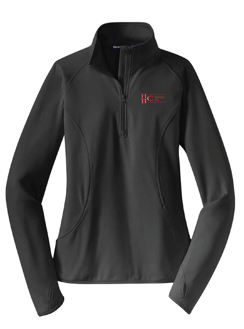 HBC Embroidered Charcoal Grey Heather Women's Quarter Zip