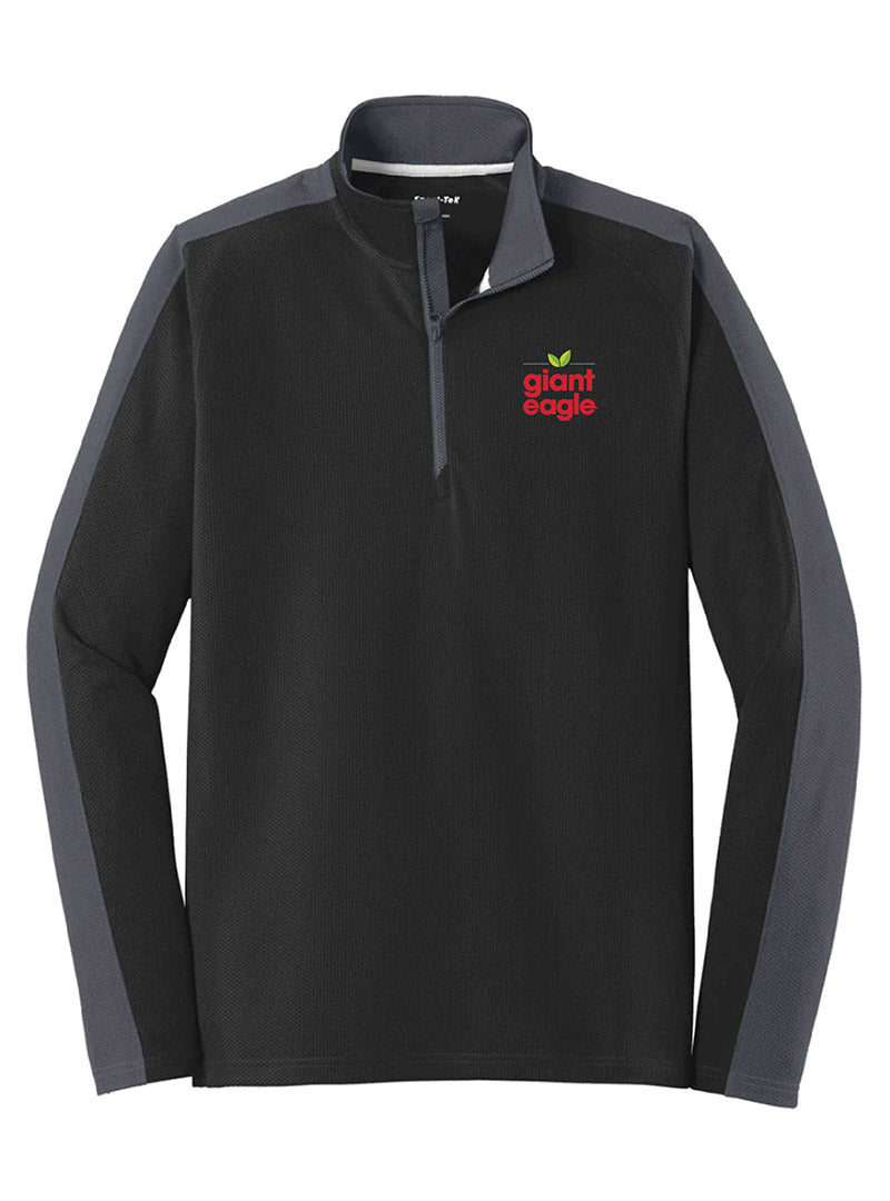 Giant Eagle Embroidered Black/Iron Grey Quarter Zip