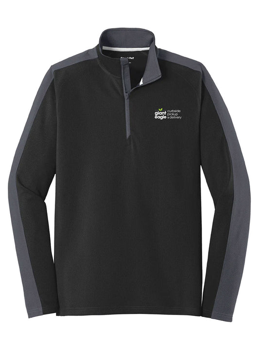 Curbside Embroidered Black/Iron Grey Quarter Zip