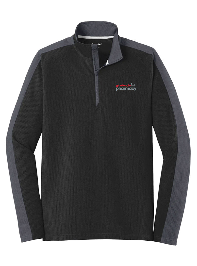 Pharmacy Embroidered Black/Iron Grey Quarter Zip