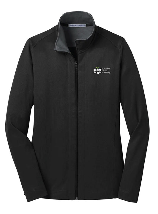 Curbside Embroidered Black/Iron Grey Women's Full Zip