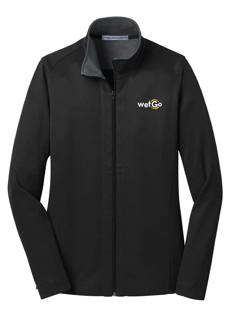 WetGo Embroidered Black/Iron Grey Women's Full Zip