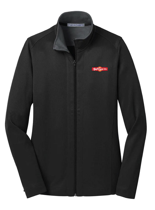 GetGo Embroidered Black/Iron Grey Women's Full Zip