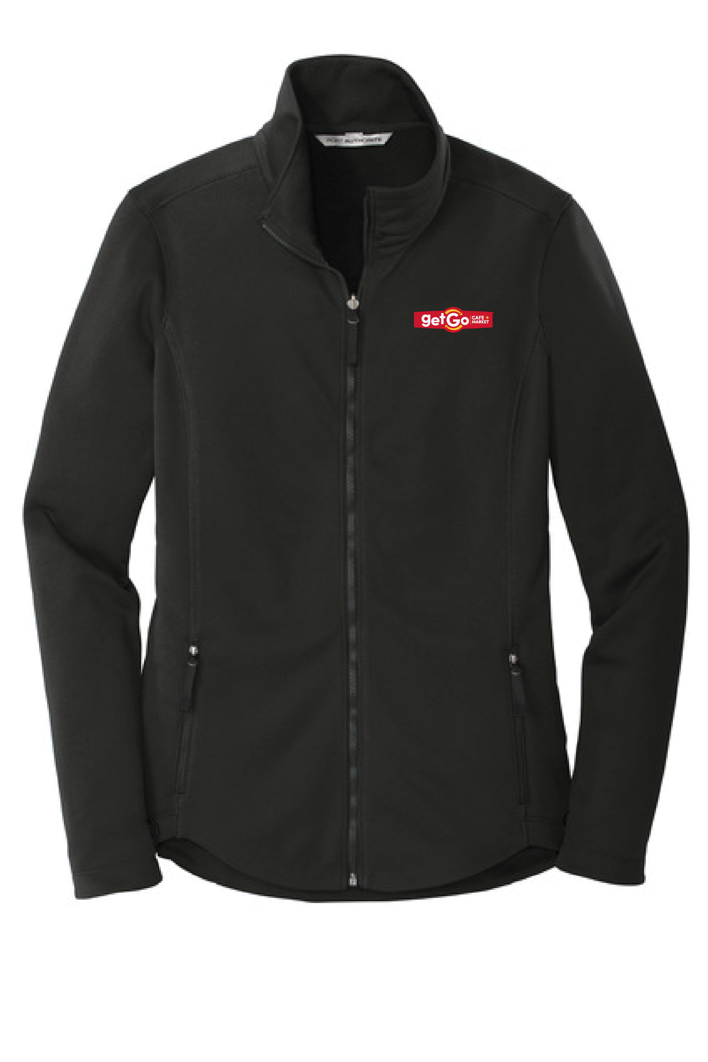 GetGo Embroidered Deep Black Women's Full Zip