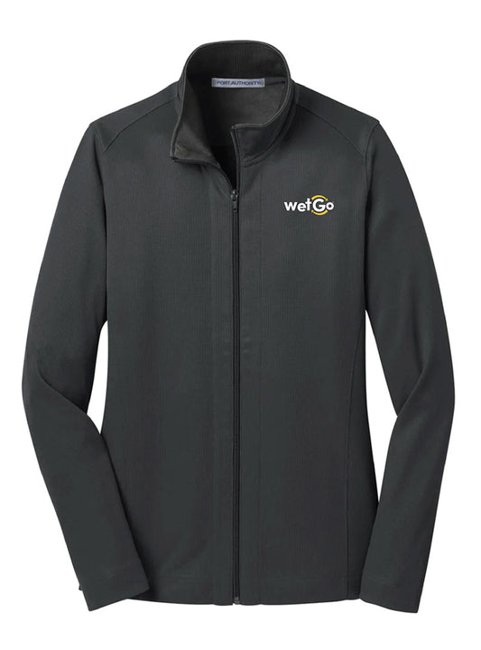 WetGo Embroidered Iron Grey/Black Women's Full Zip