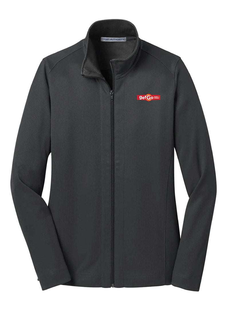 GetGo Embroidered Iron Grey/Black Women's Full Zip