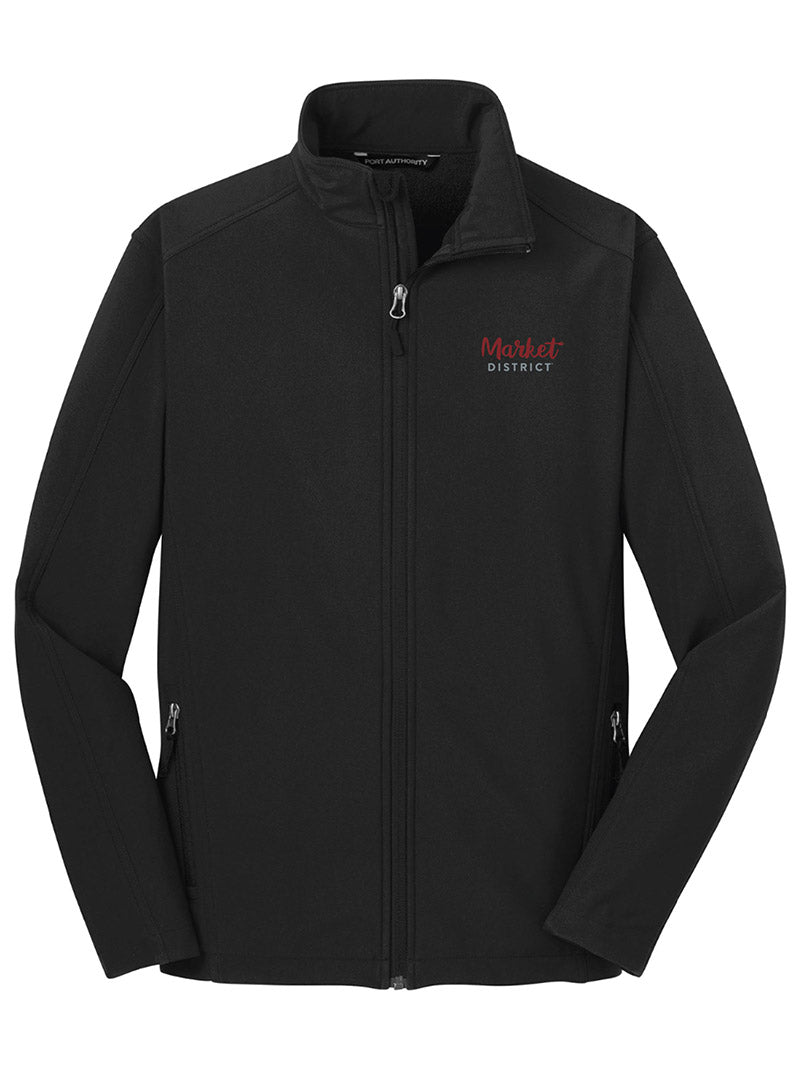 Market District Embroidered Black Full Zip