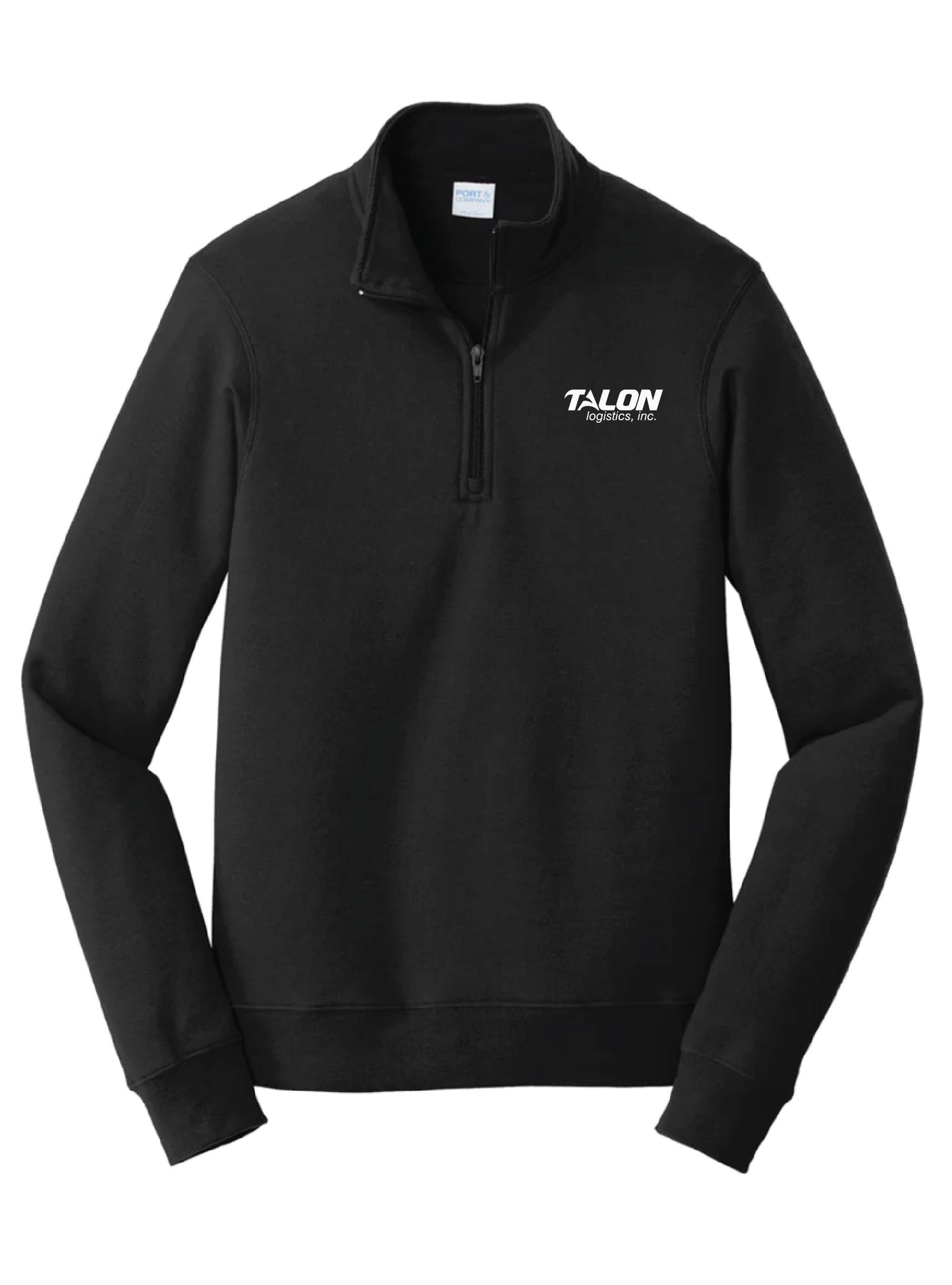 Talon Embroidered Jet Black Quarter Zip