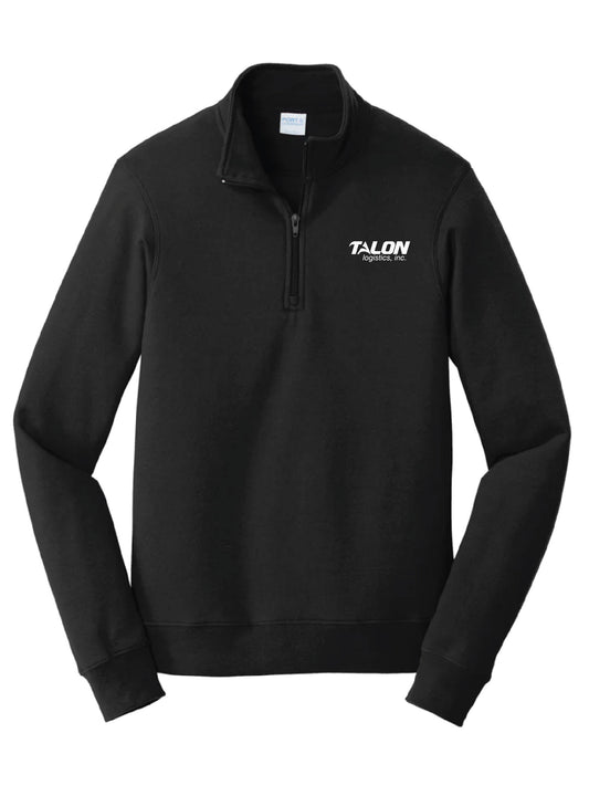 Talon Embroidered Jet Black Quarter Zip