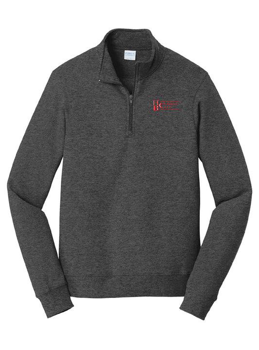 HBC Embroidered Dark Grey Heather Quarter Zip