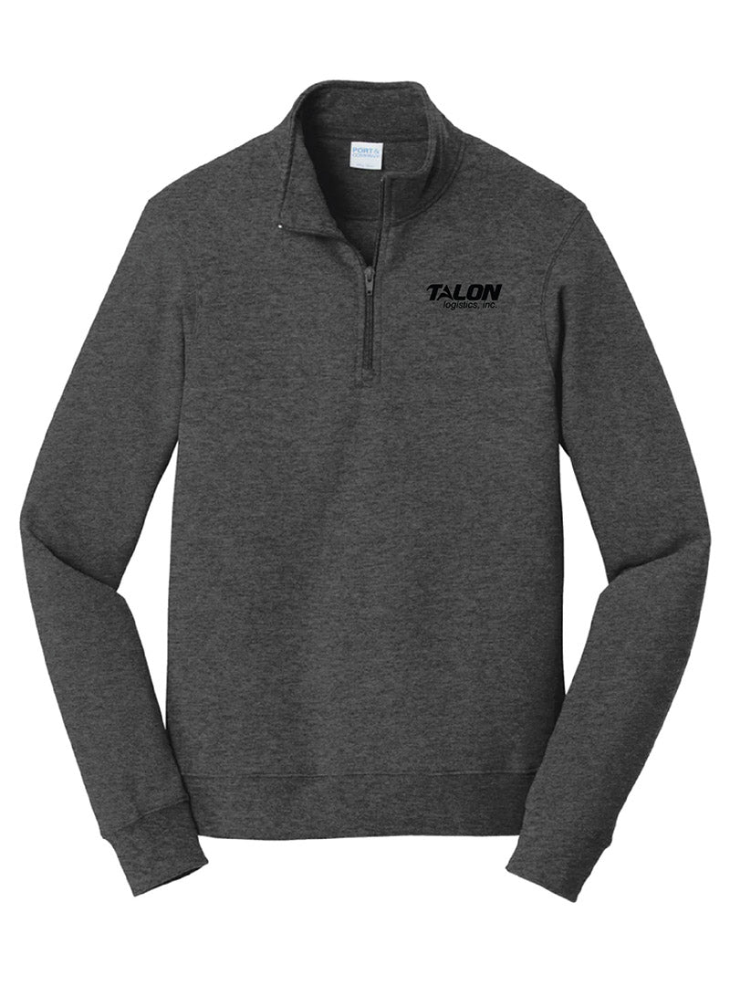 Talon Embroidered Dark Grey Heather Quarter Zip