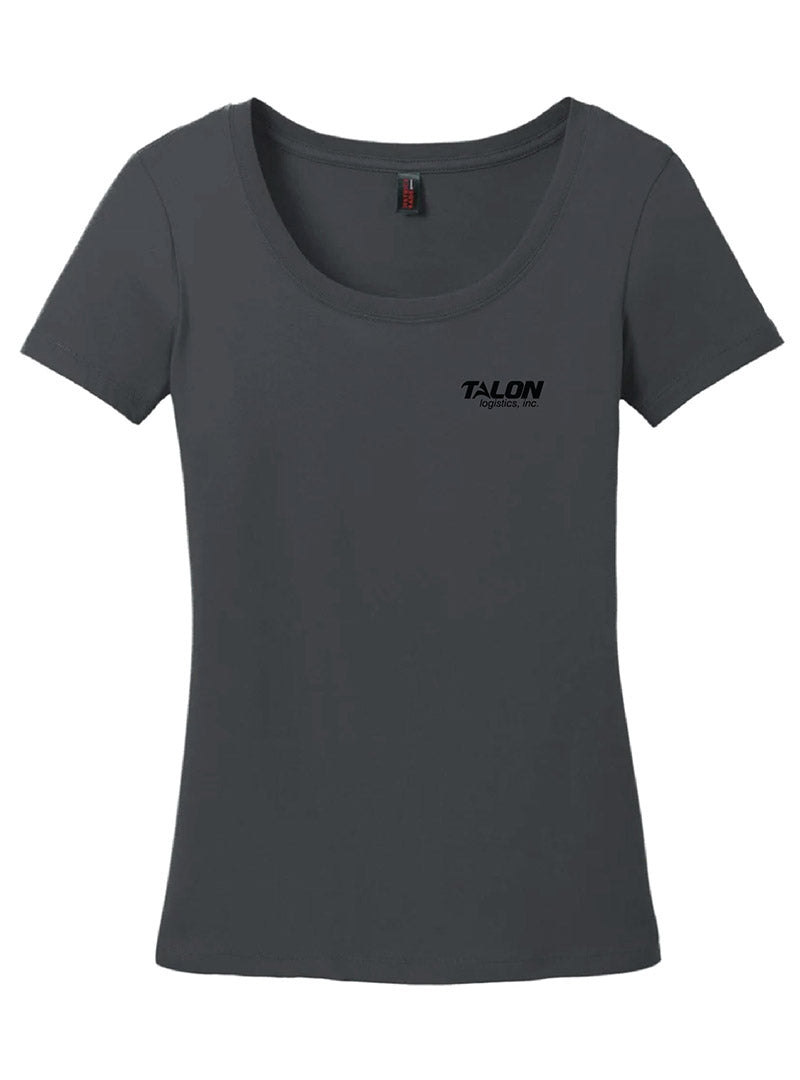 Talon Embroidered Charcoal Women's Short Sleeve Tee