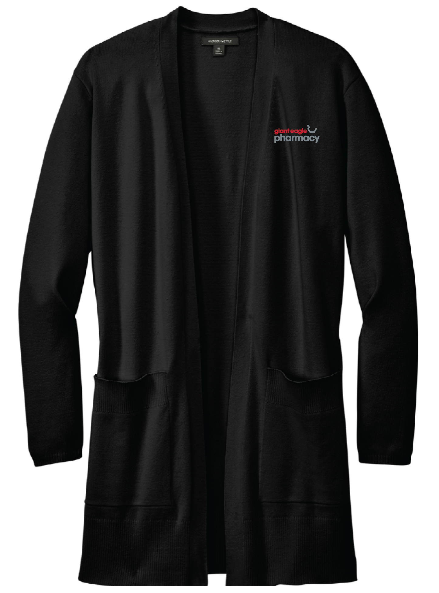 Pharmacy Embroidered Deep Black Cardigan