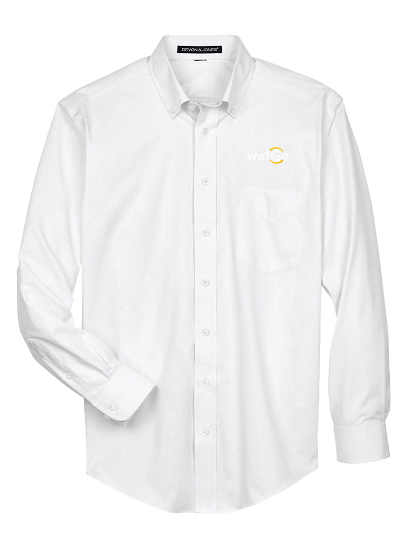 WetGo Embroidered White Button Down