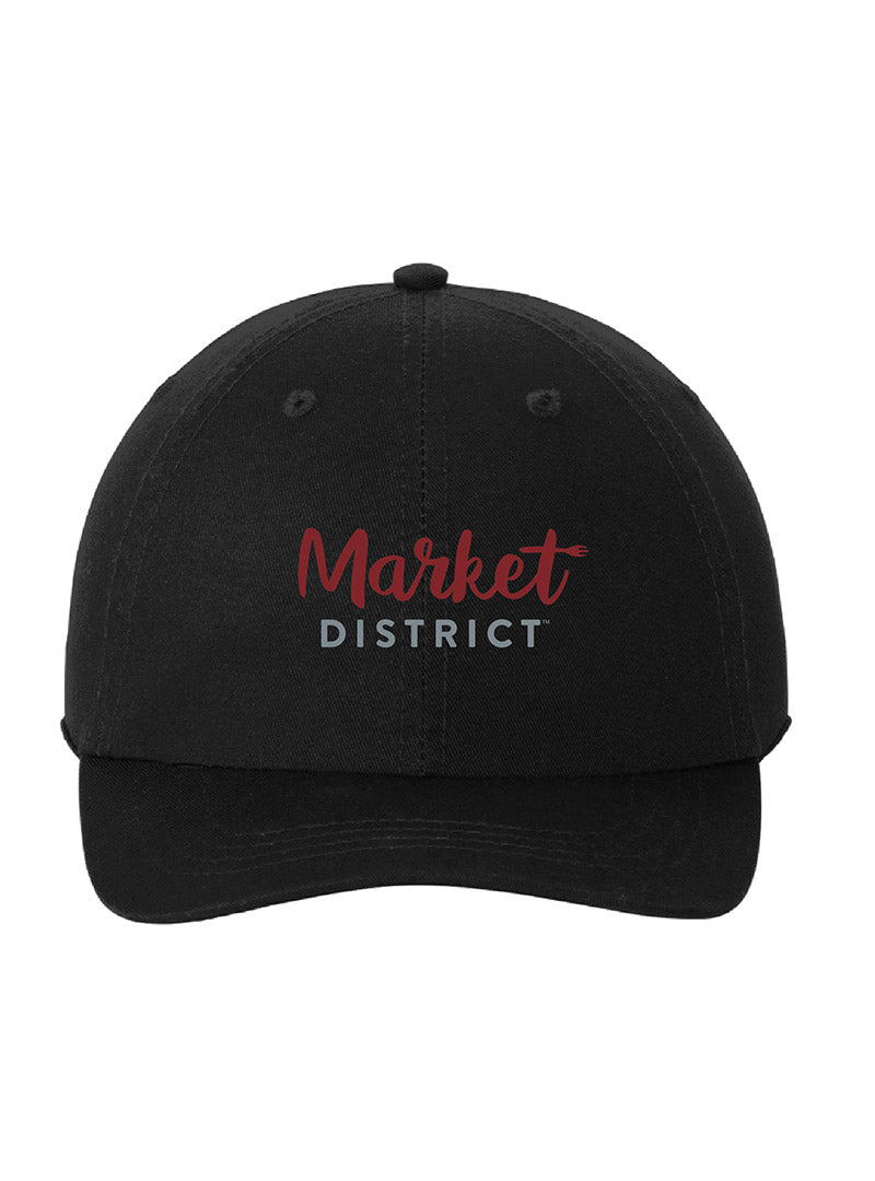 Embroidered Market District Black Hat