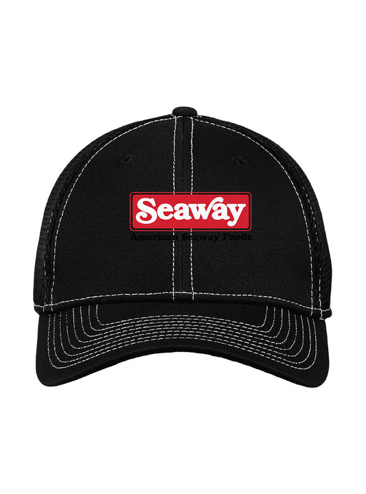 Seaway Embroidered Black/White Hat