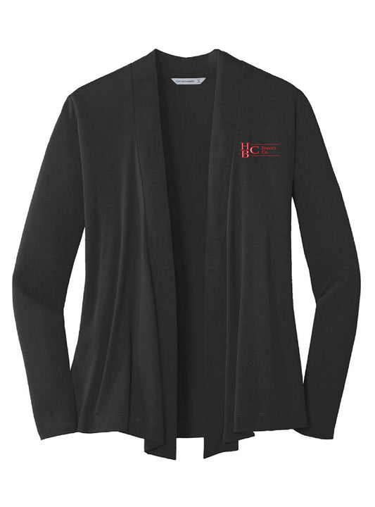 HBC Embroidered Black Short Cardigan