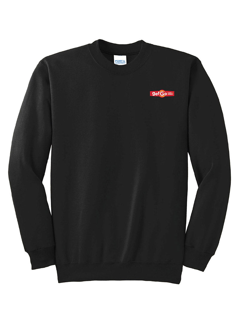 Embroidered GetGo Cafe & Market Black Crewneck