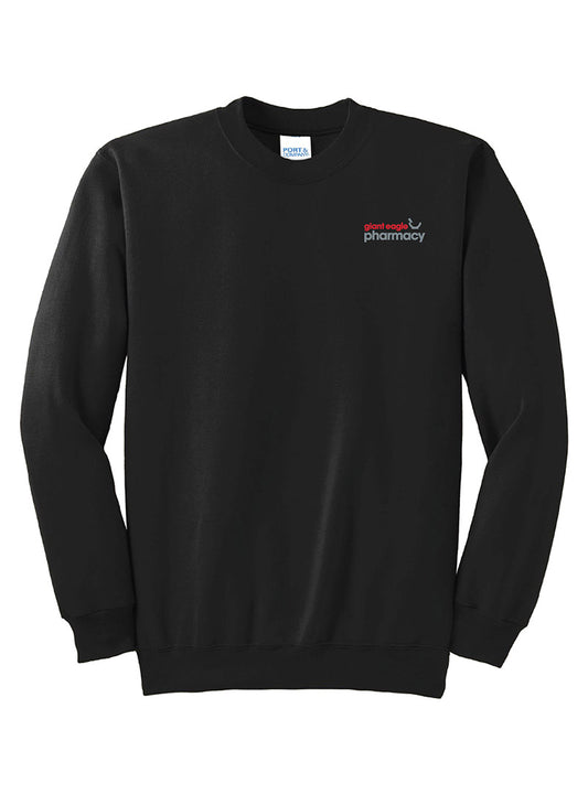 Embroidered Pharmacy Black Crewneck