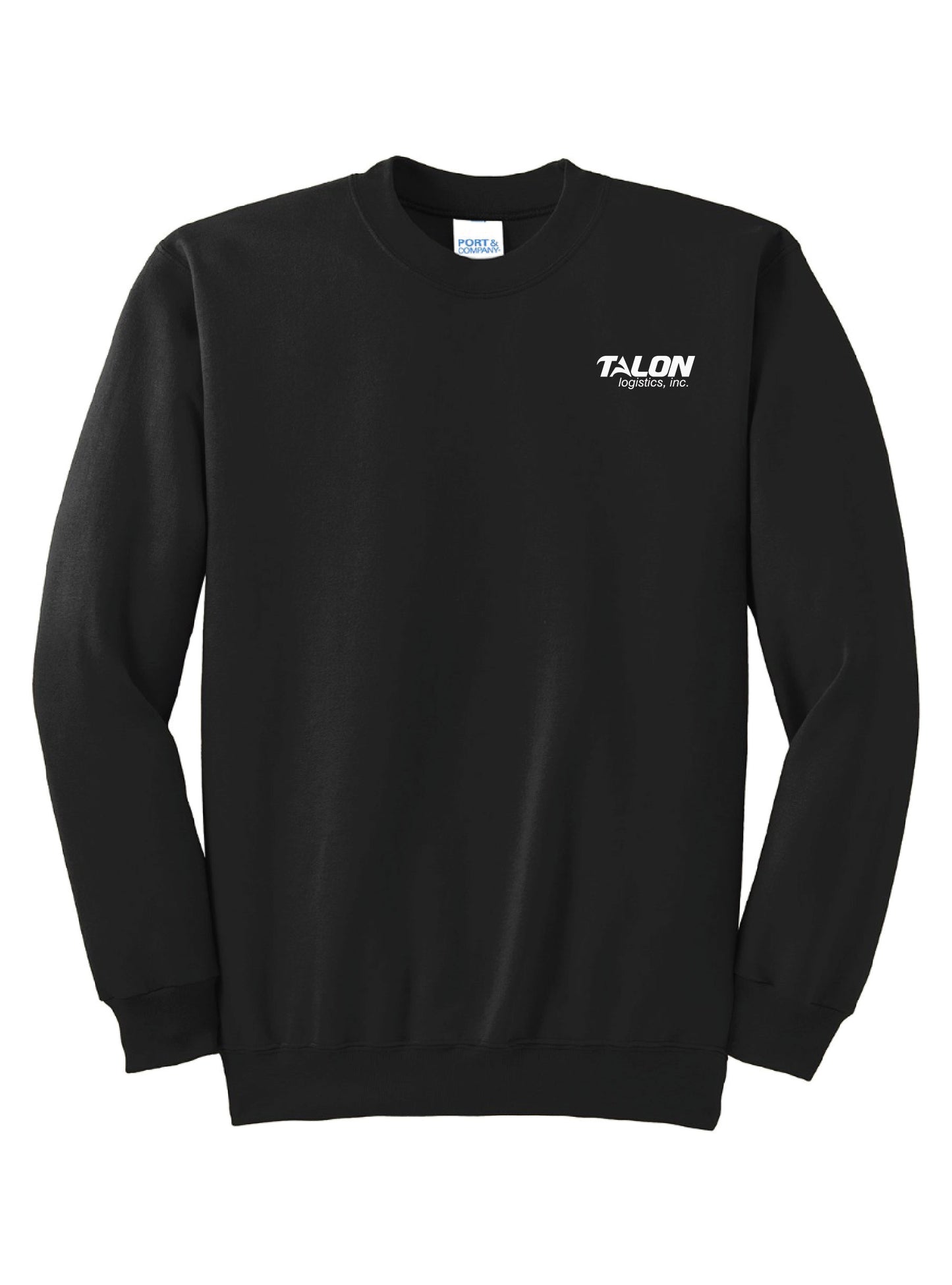 Embroidered Talon Black Crewneck