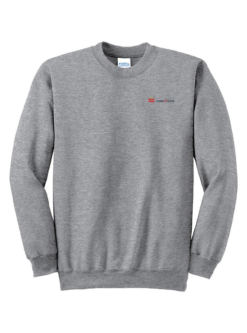 Embroidered Care Fund Athletic Heather Crewneck