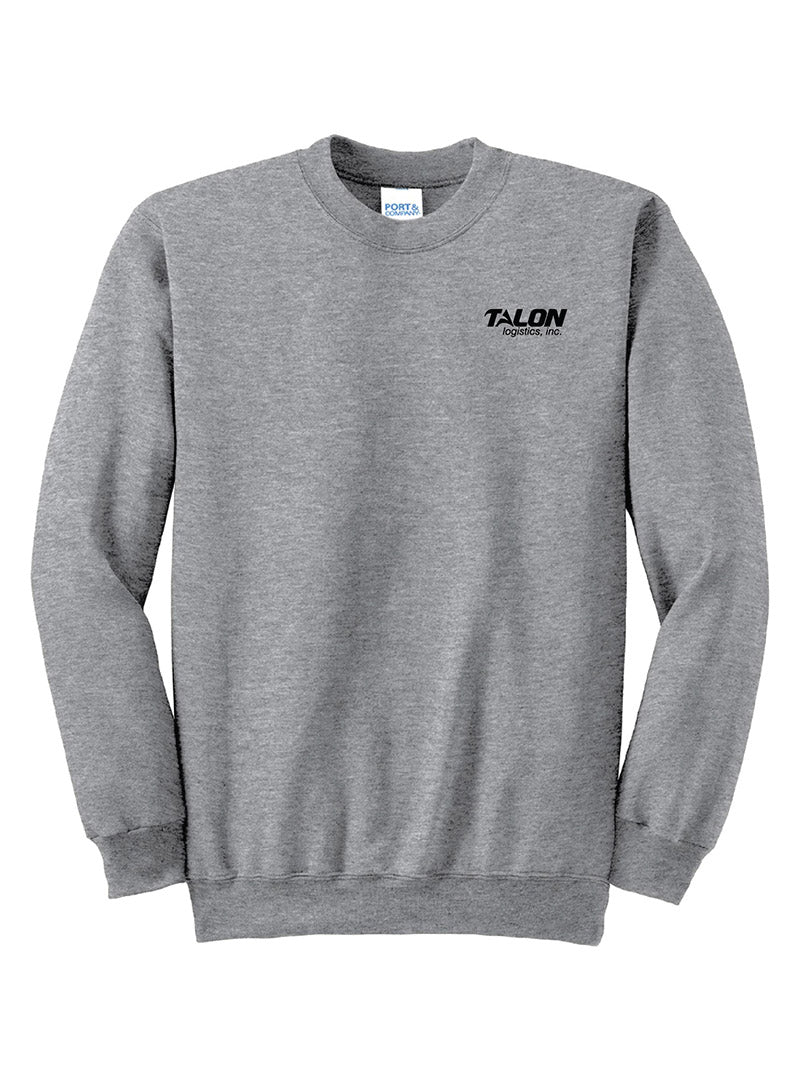 Embroidered Talon Athletic Heather Crewneck