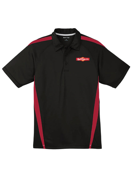 Embroidered GetGo Cafe & Market Black/Red Polo