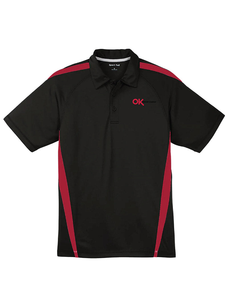 Embroidered OK Grocery Black/Red Polo