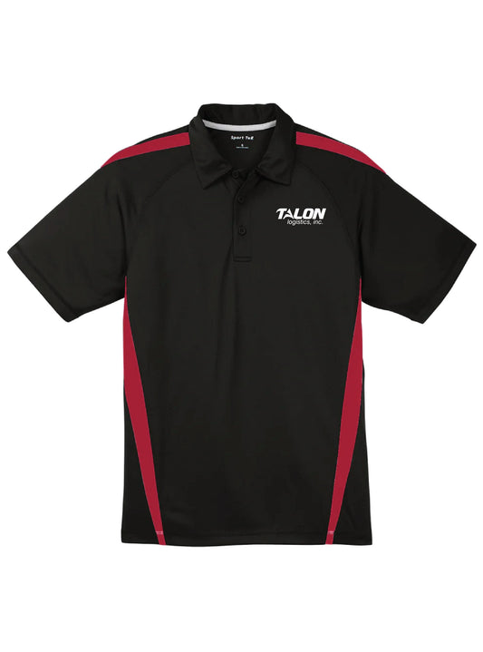 Embroidered Talon Black/Red Polo