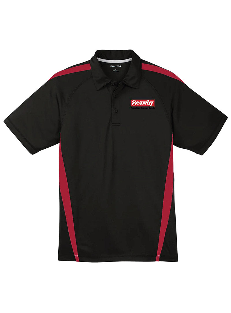 Embroidered Seaway Black/Red Polo