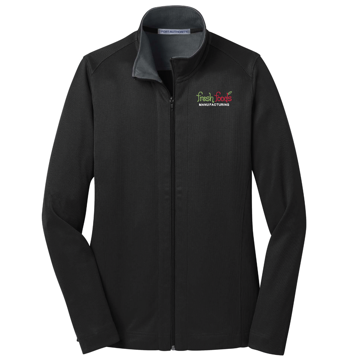 Fresh Foods Embroidered Black/Iron Grey Women's Full Zip