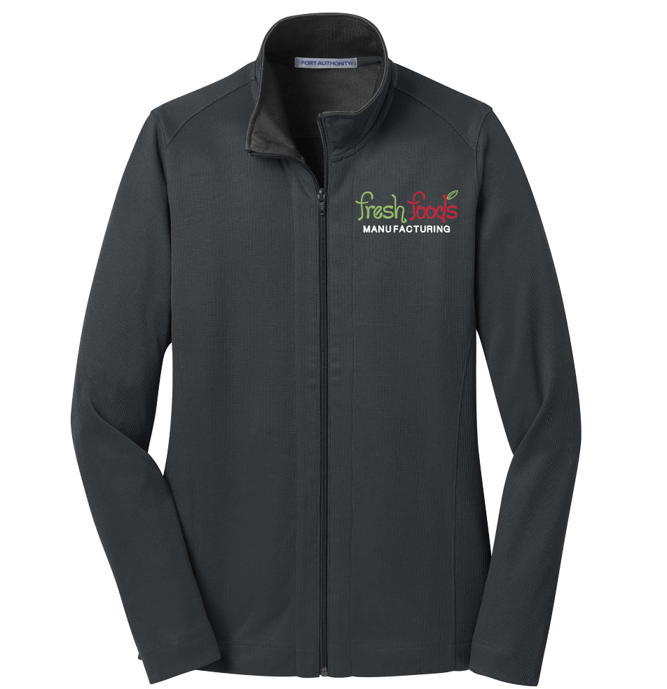 Fresh Foods Embroidered Iron Grey/Black Women's Full Zip