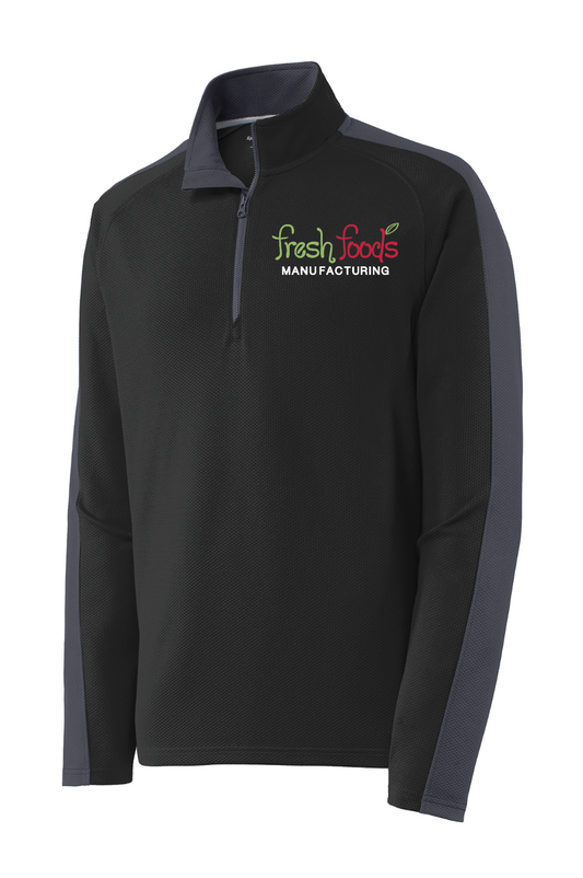 Fresh Foods Embroidered Black/Iron Grey Quarter Zip