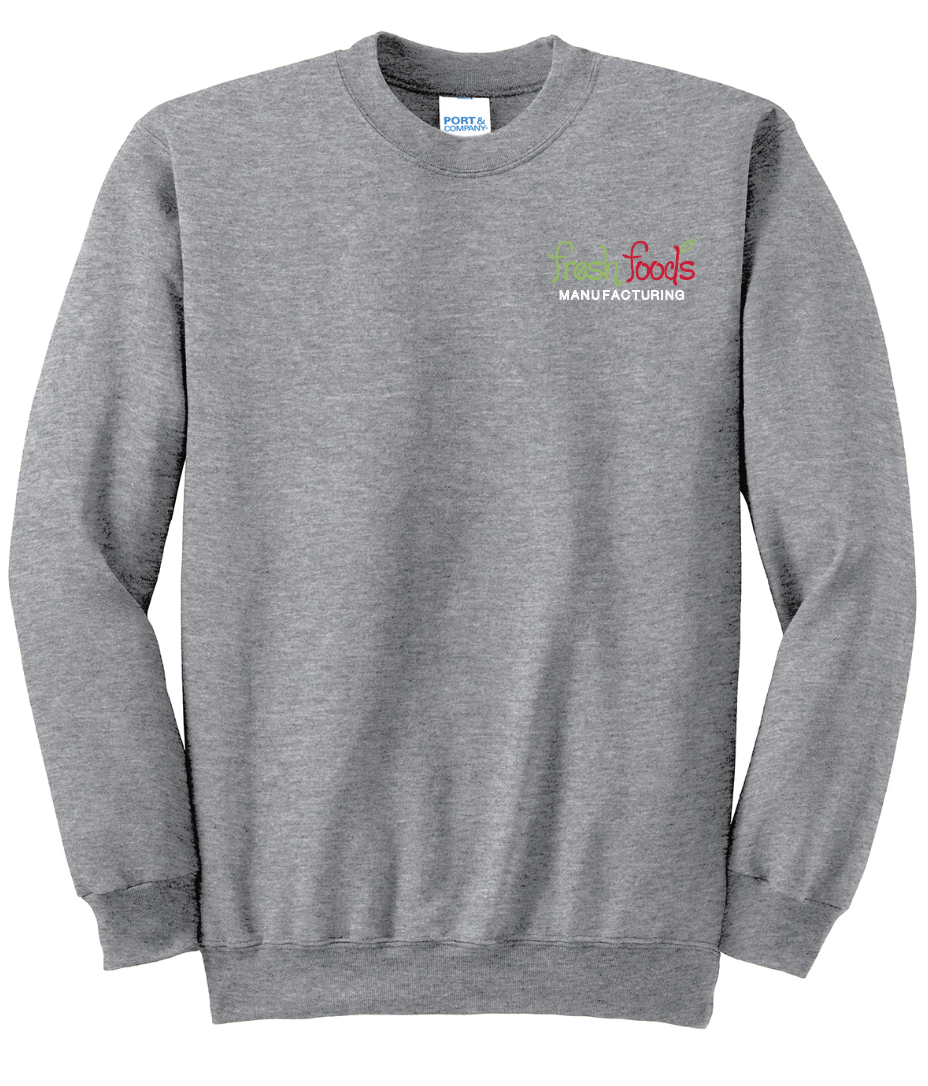 Embroidered Fresh Foods Athletic Heather Crewneck