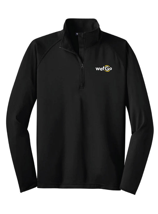 WetGo Embroidered Black Tall Quarter Zip